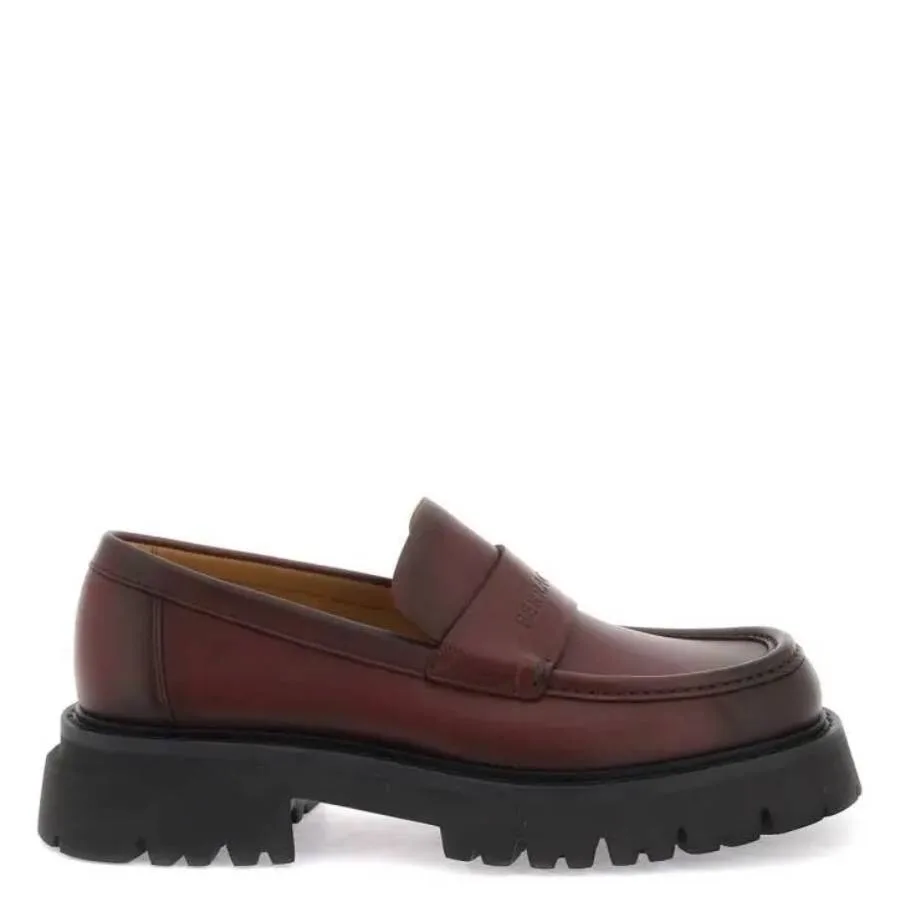 Лоферы Ferragamo с массивной подошвой, фиолетовый