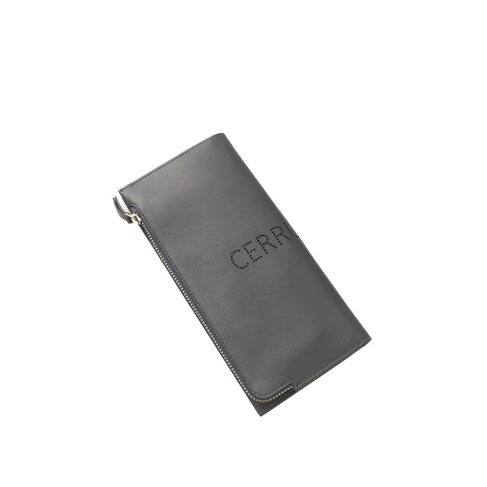 

Серый кожаный мужской кошелек CERRUTI 1881