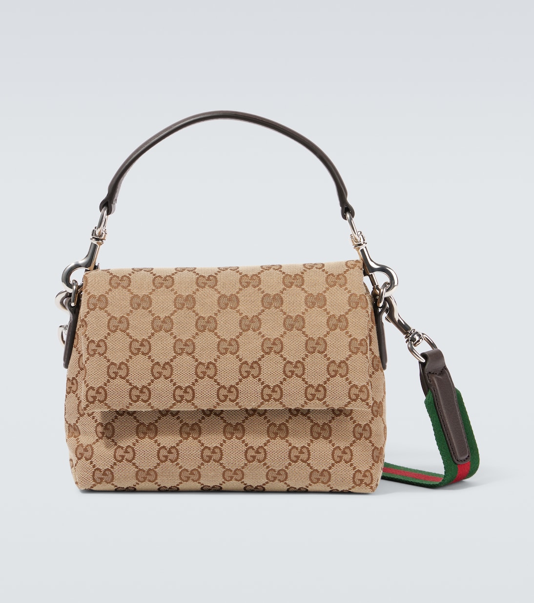 

GG Canvas Маленькая сумка через плечо Gucci, Be.Ebony/Cocoa/Vrv