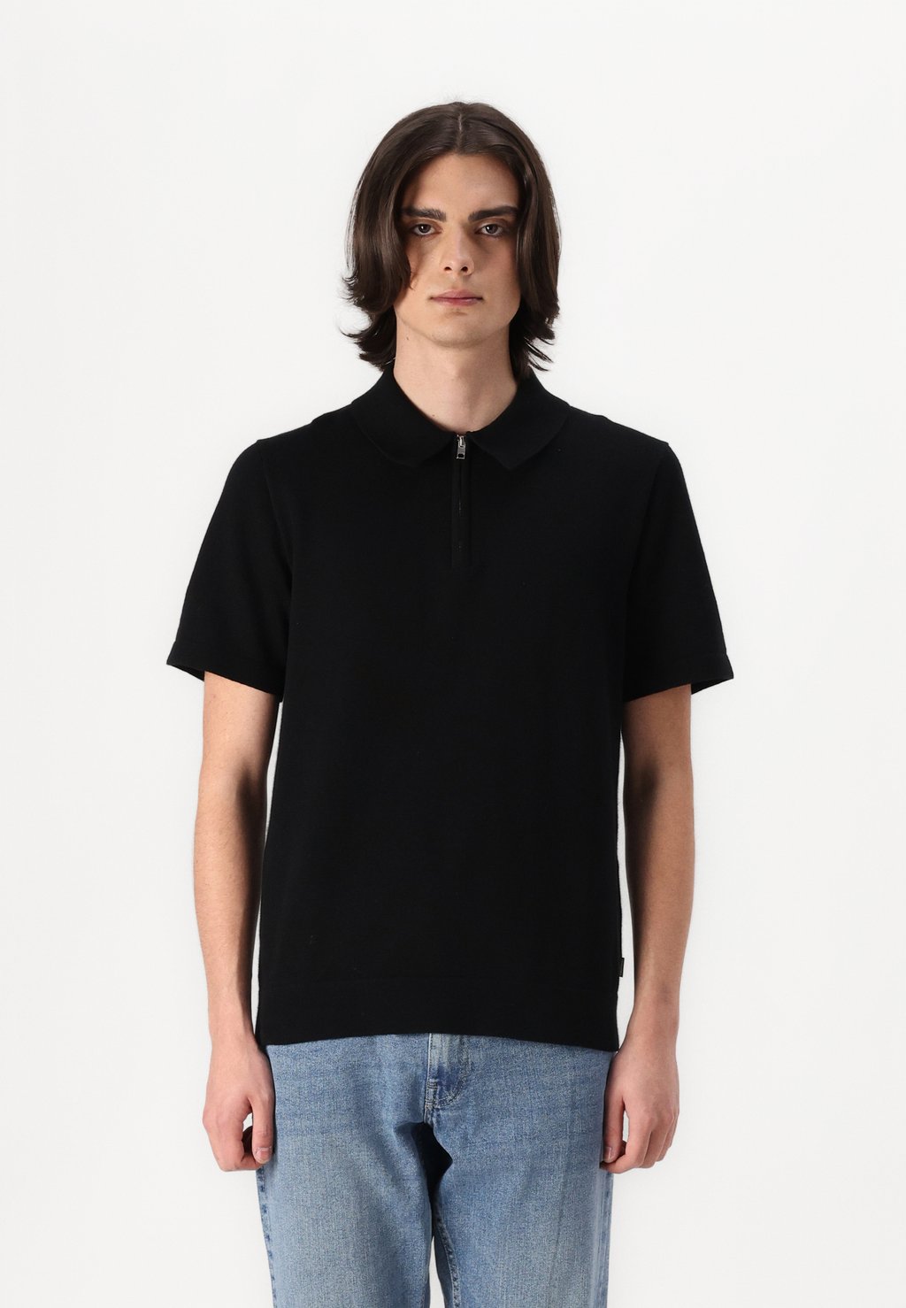 

Рубашка поло JPRBLAMILANO SPRING Jack & Jones PREMIUM, черный
