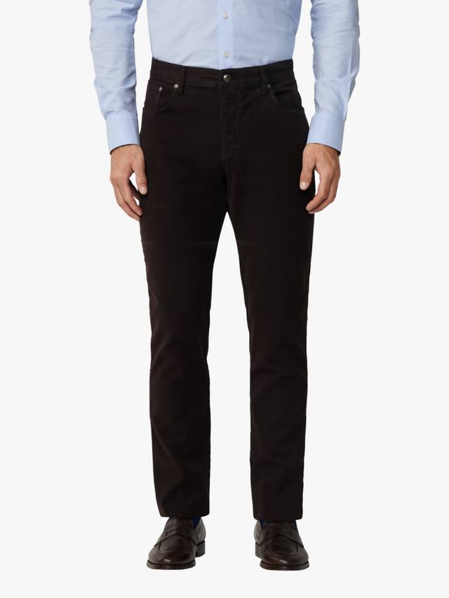 

Брюки Regular Fit Trinity Moleskin с пятью карманами Hackett London, Dark Brown