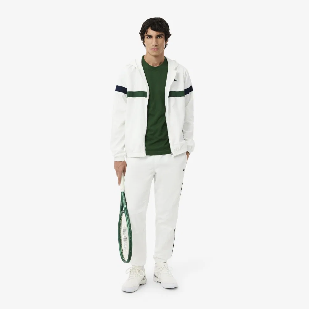 Мужская базовая тренировочная футболка зелёная от Lacoste — фото 4