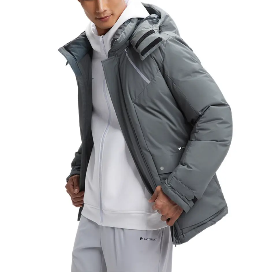 

HOTSUIT Мужская пуховая куртка, Flax Gray