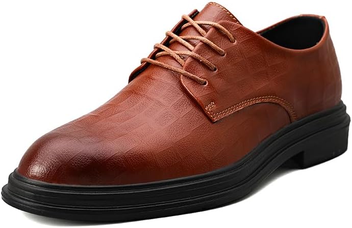 

Мужские туфли строгого стиля зима/весна Классические деловые люксовые оксфорды для костюма Sfwarmart, коричневый