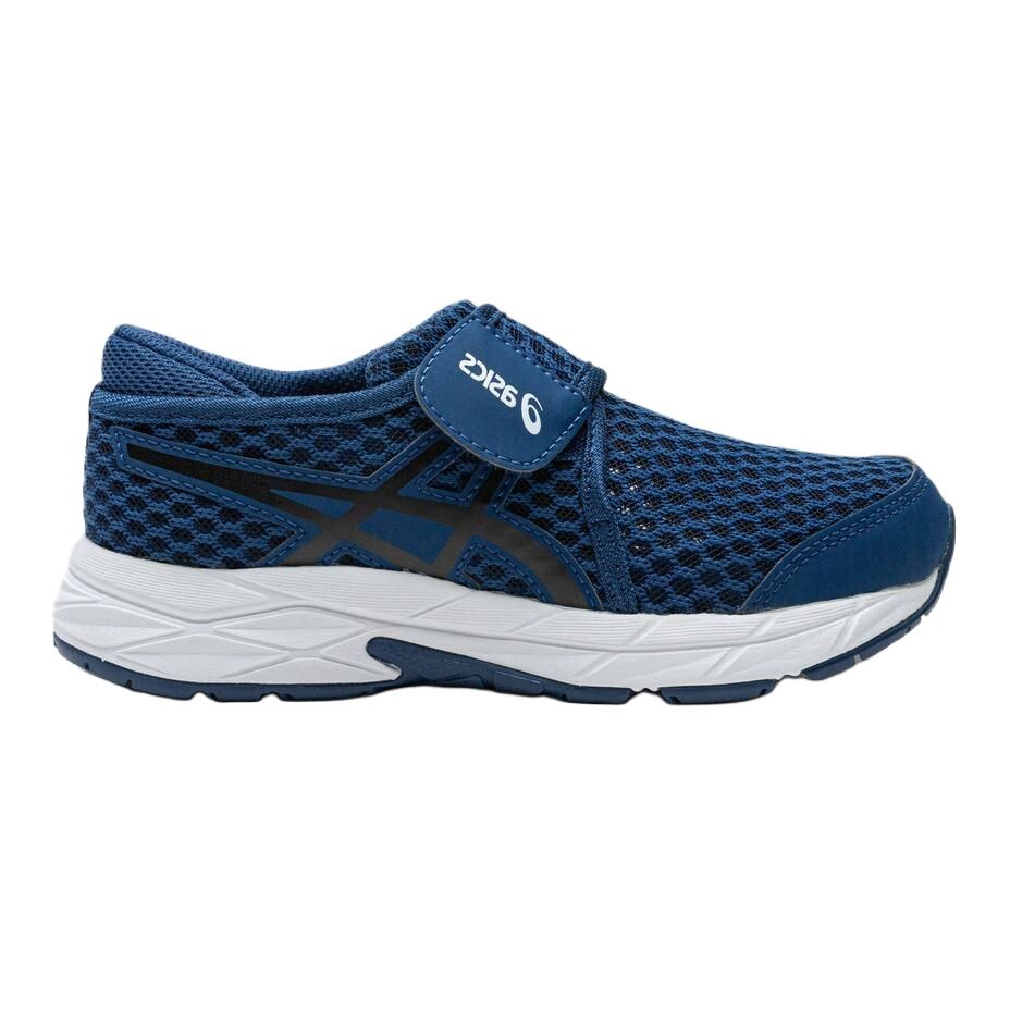 Детские кеды Детские низкие темно-синие Asics, темно-синий — фото 2