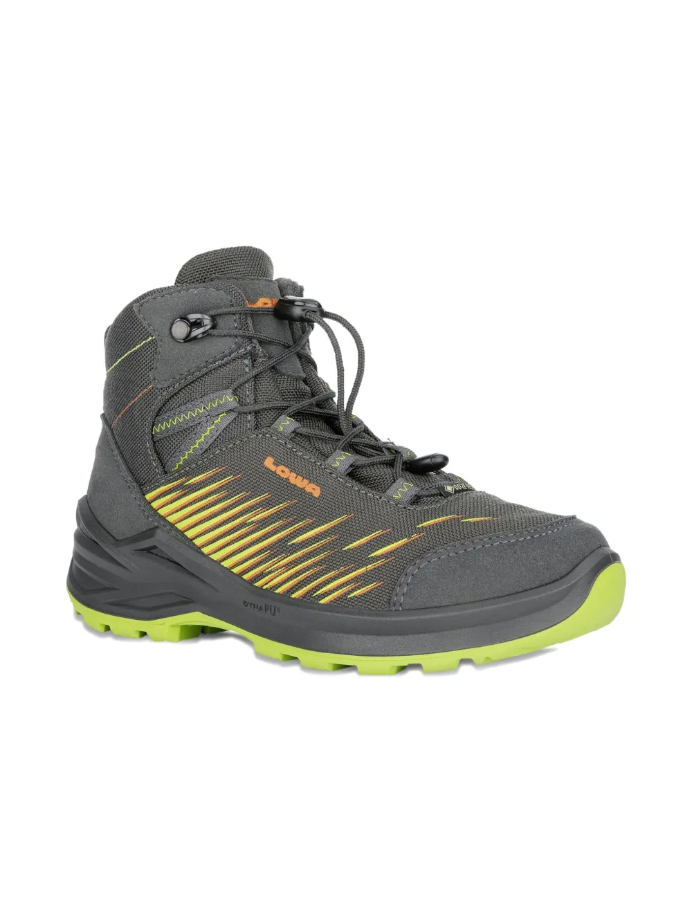 

Полосатые походные ботинки Zirrox Gtx Mid LOWA KIDS, серый