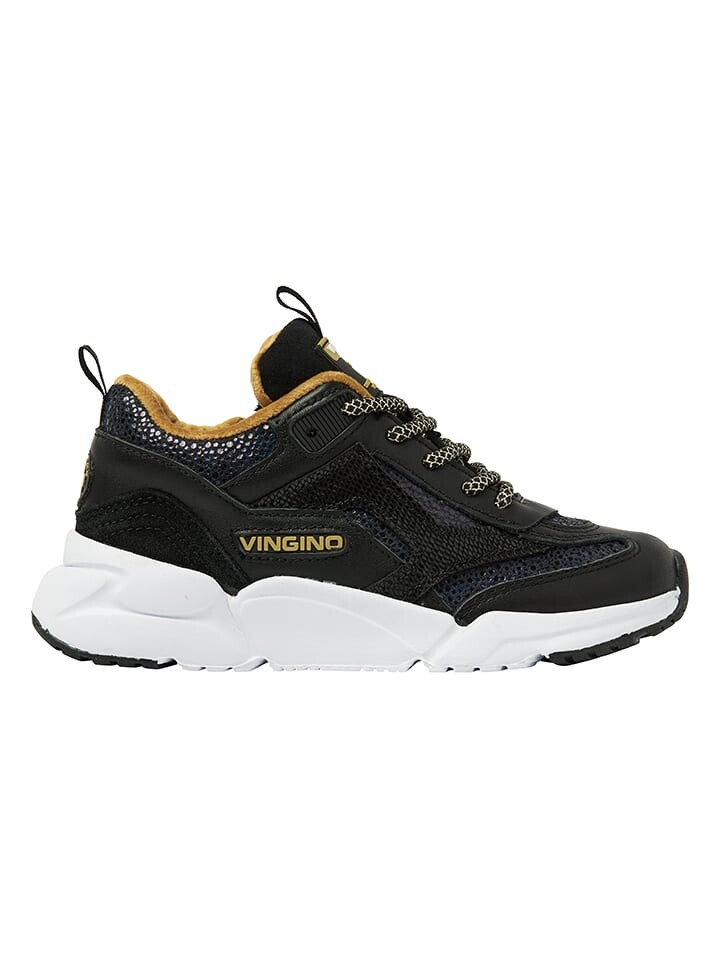 

Кроссовки на шнуровке Vingino Leder-Sneakers Odilia, черный