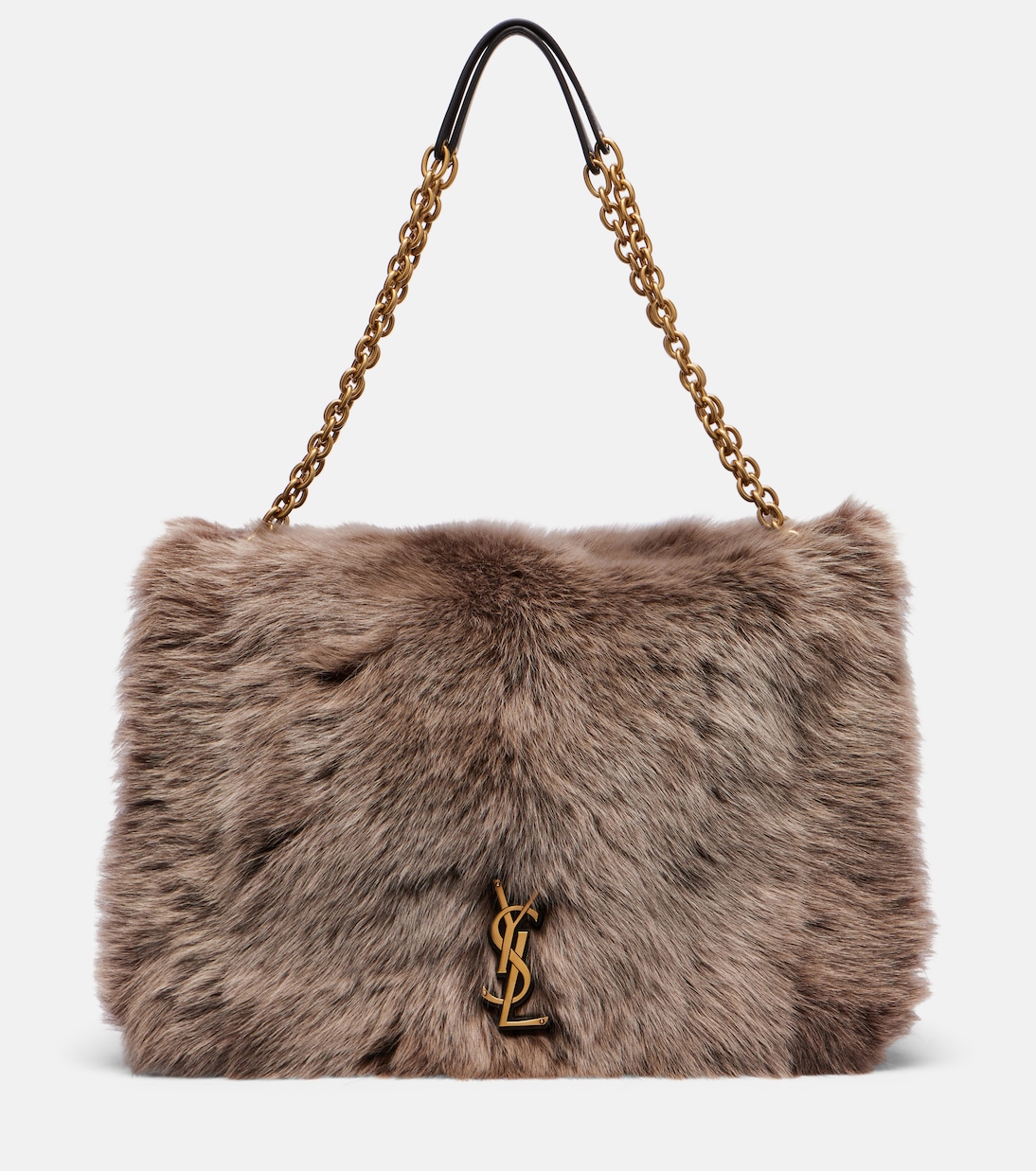 

Сумка через плечо Jamie 4.3 Большая из овчины Saint Laurent, Grey Storm