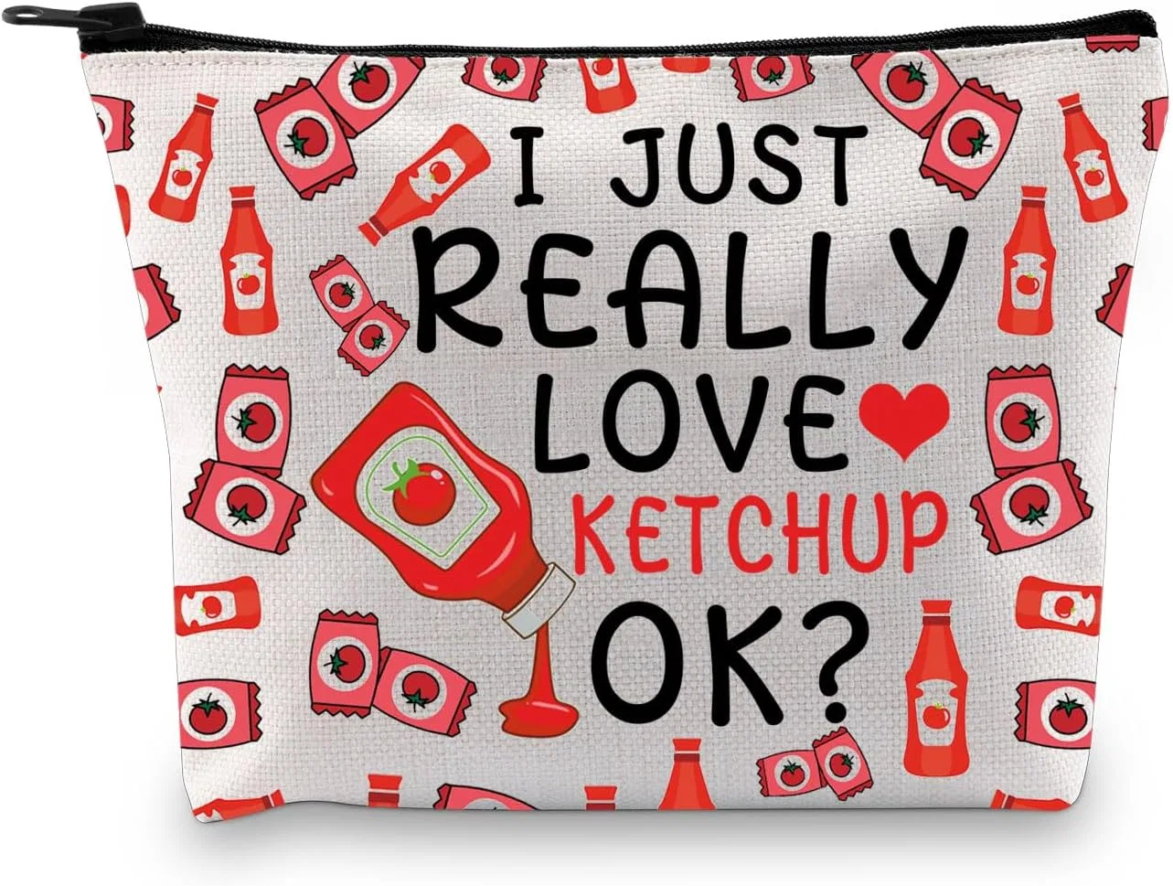 Косметичка «Funny Ketchup Gift» с принтом кетчупа Levlo, Ketchup 2Uk
