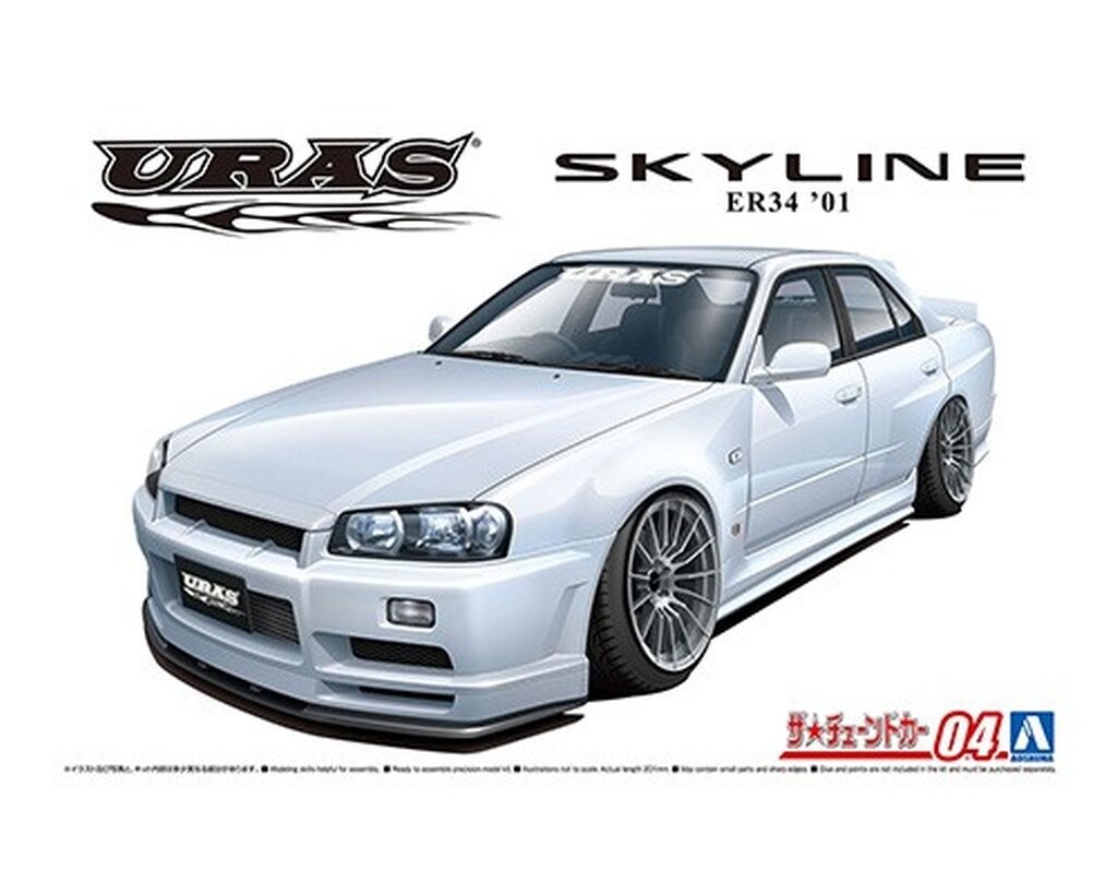

Aoshima 05534 1/24 TC#4 URAS ER34 Skyline Type-R '01 (Nissan) Inna marka