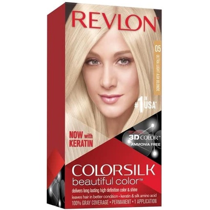 

Colorsilk Beautiful Color Ultra Light Ash Blonde, 1 шт., Revlon