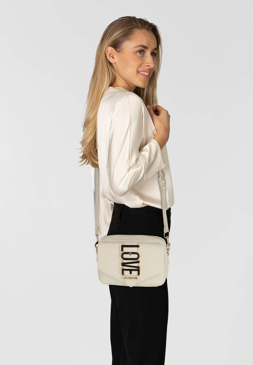 

Сумка через плечо BUG UMHÄNGE Love Moschino, бежевый