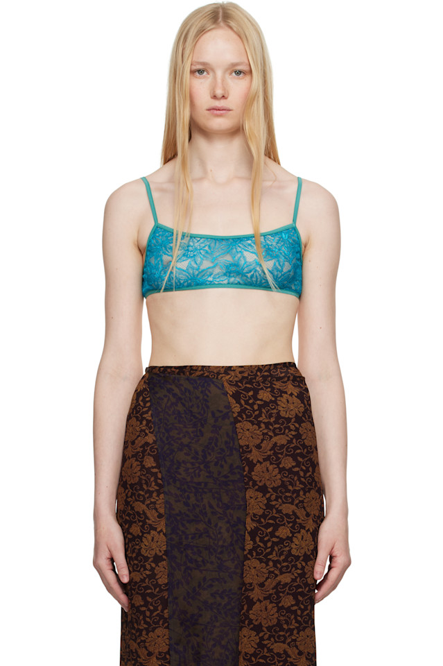 

Облегающий бралетт Dries Van Noten, цвет turquoise