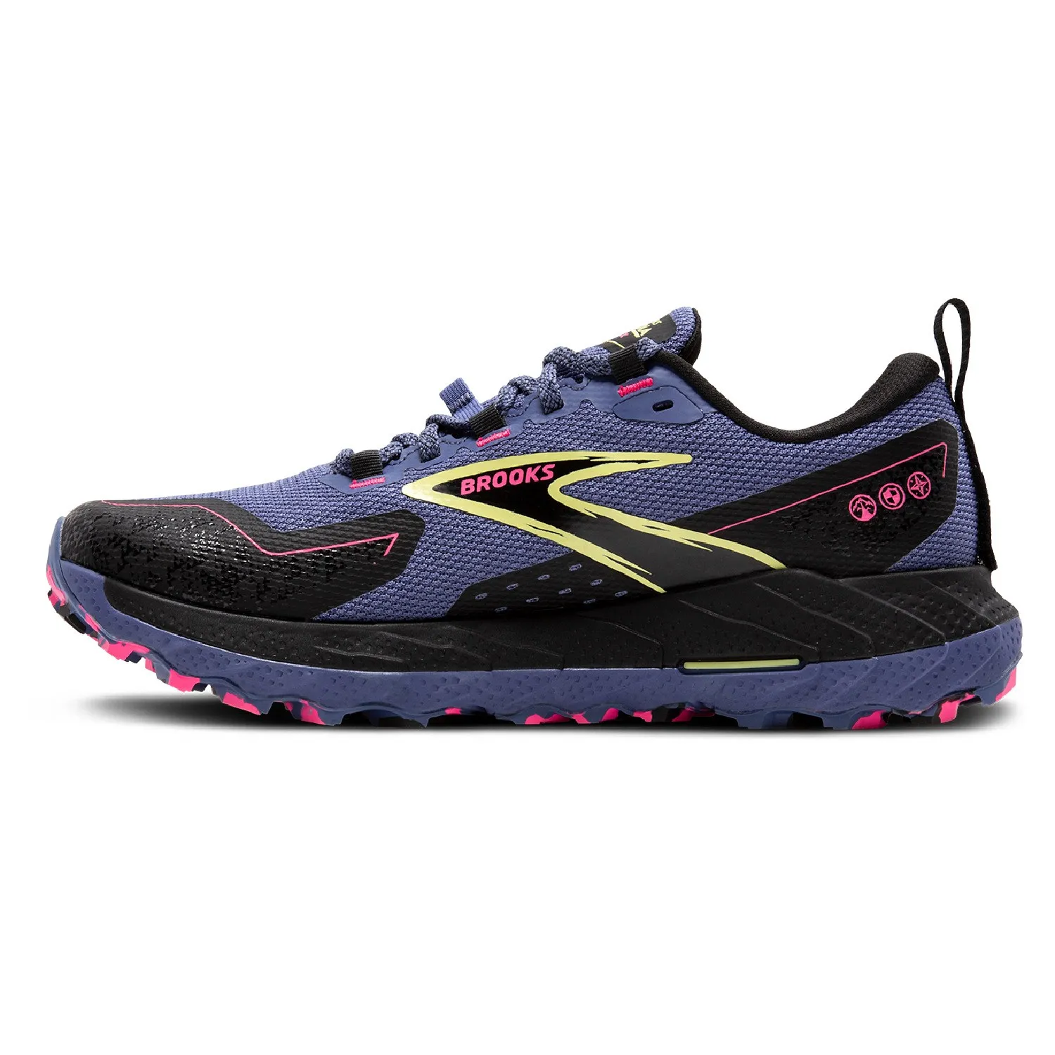 Женские кроссовки Cascadia 18 GTX для трейлраннинга Brooks, Grey Blue/Black/Pink — фото 2