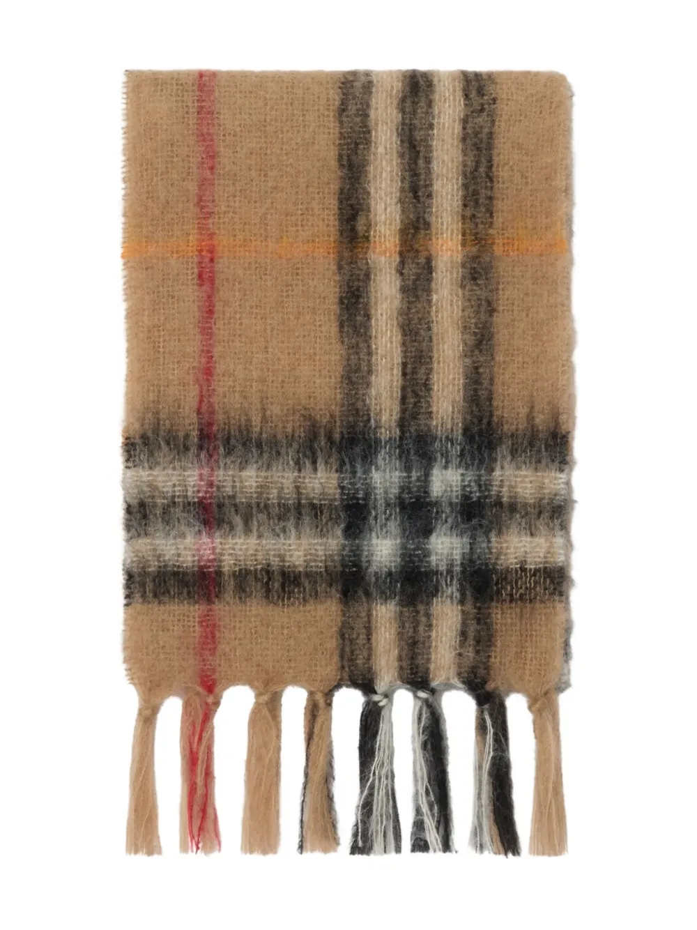 

Шарф в клетку BURBERRY, коричневый