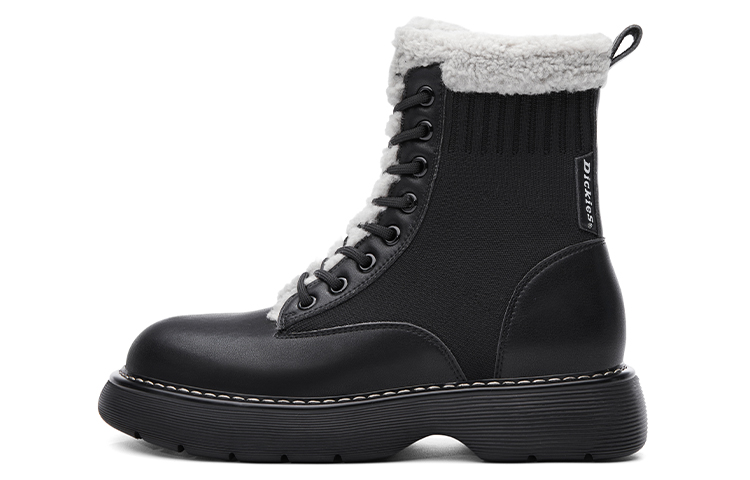 Ботинки женские высокие Dickies Martin, черный / белый