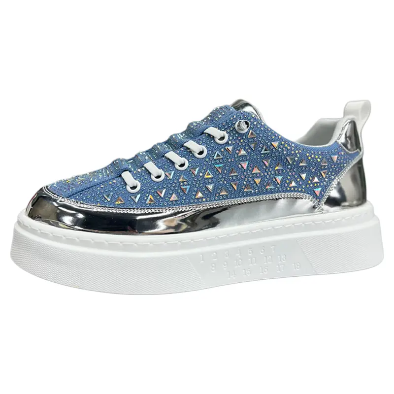 

ZUOSAISI Мужские легкие низкие скейтерские кроссовки для увеличения роста бело-синие, цвет White Blue