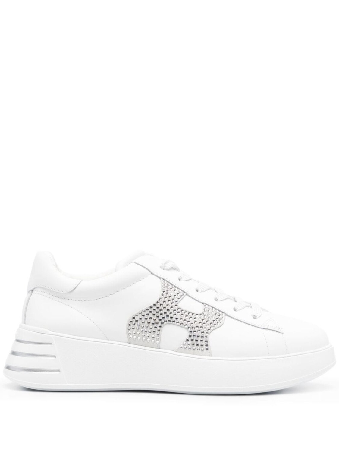 

Hogan rhinestone low-top sneakers, белый