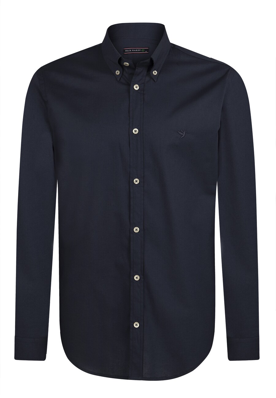 

Рубашка на пуговицах классического кроя Felix Hardy, темно-синий