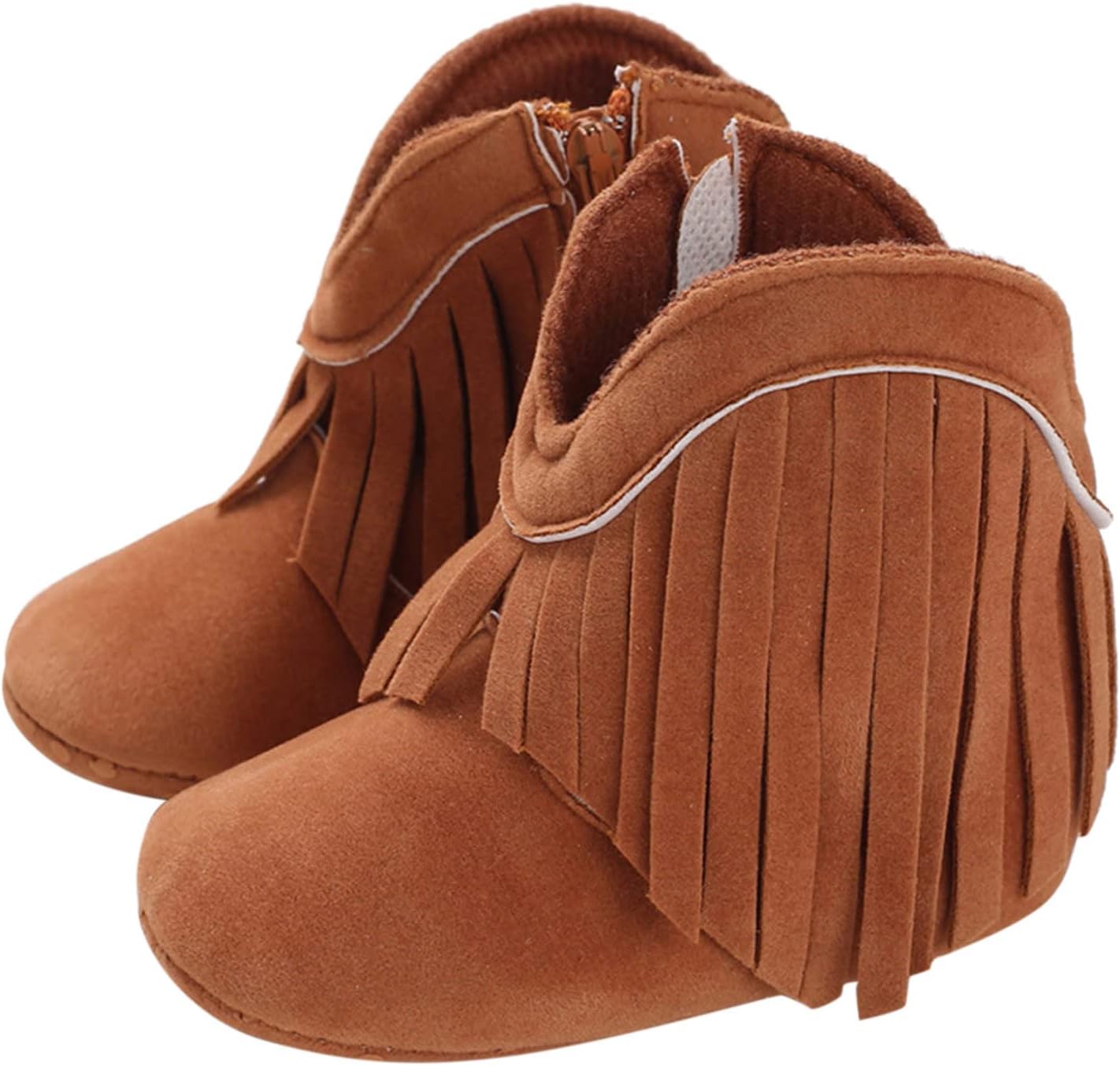 

Мальчики Девочки Водонепроницаемые Ботинки для Боя Шнуровка Боковая Молния Ботильоны Плоская Подошва Нескользящие Открытая Мода Ковбойские Ботинки Generic, Brown