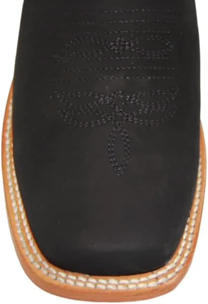 

Мужские короткие ковбойские сапоги Western Shops с квадратным носком из натуральной кожи The Western Shops, черный