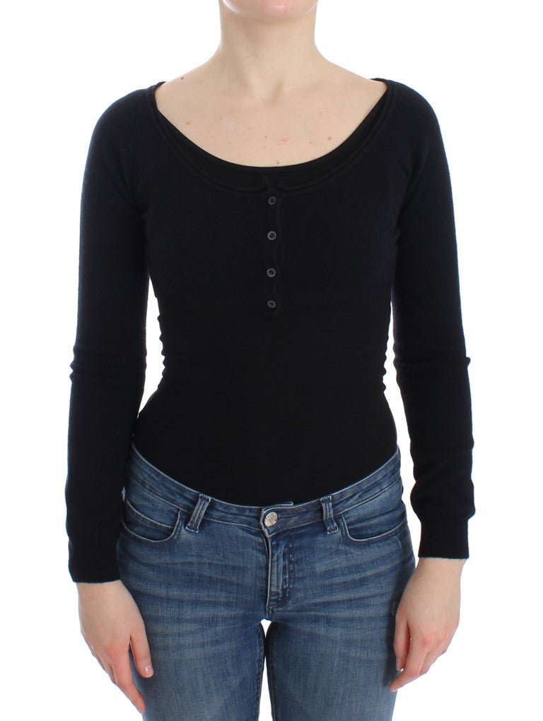 

Женский кашемировый кардиган Ermanno Scervino, черный