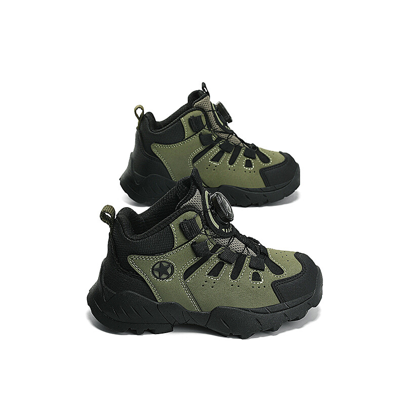 Кроссовки Jeep Kids Lifestyle Shoes Kids High-top Black, зеленый — фото 4