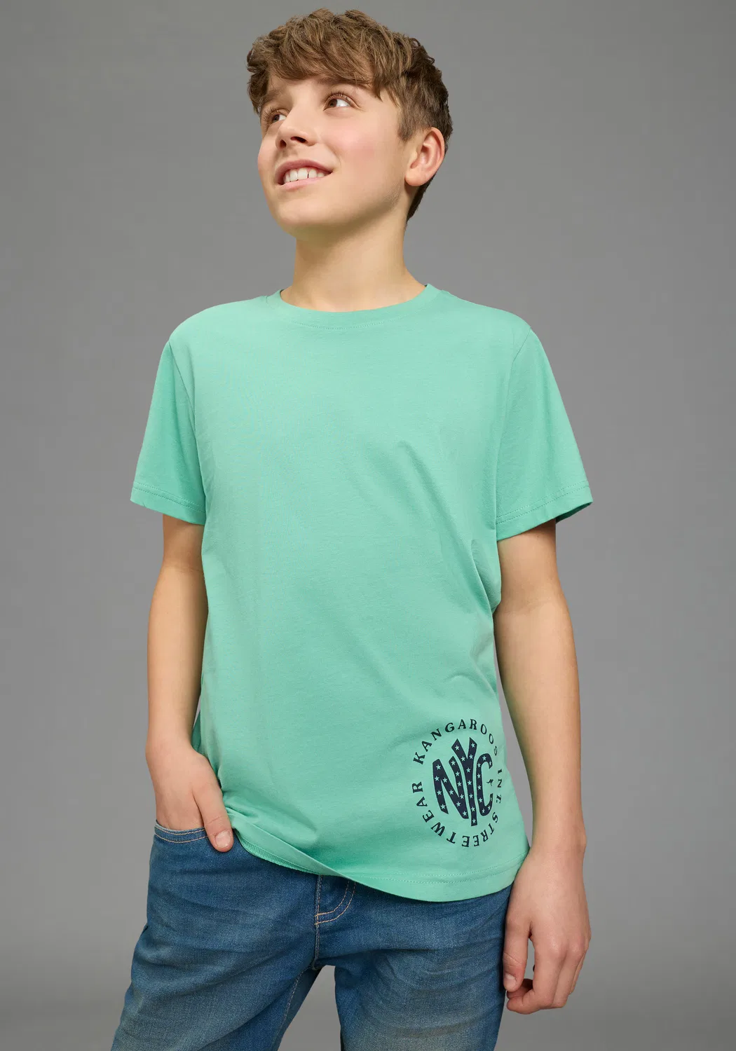 Футболка Kangaroos, Mint/White