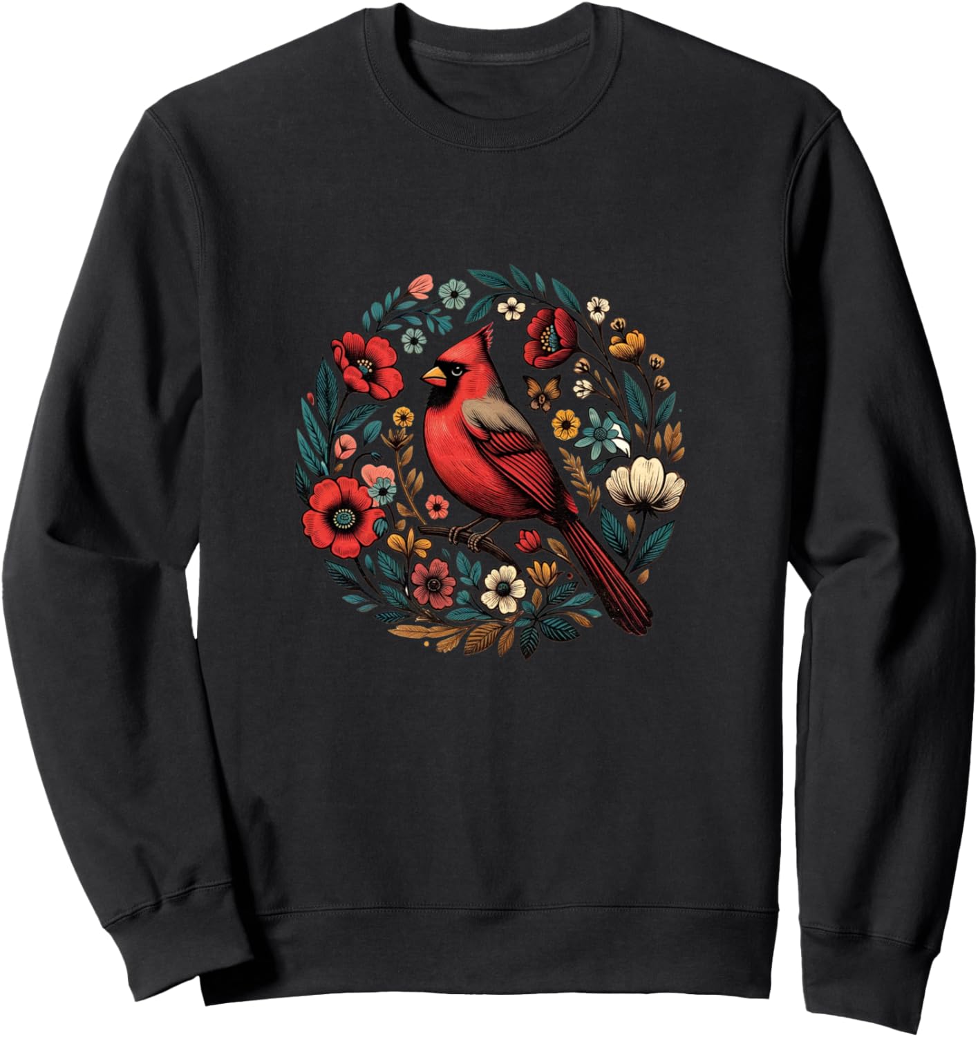 

Иллюстрации от Red Cardinal Nature Lovers, Wildflowers. Толстовка Cottagecore Snugg, черный