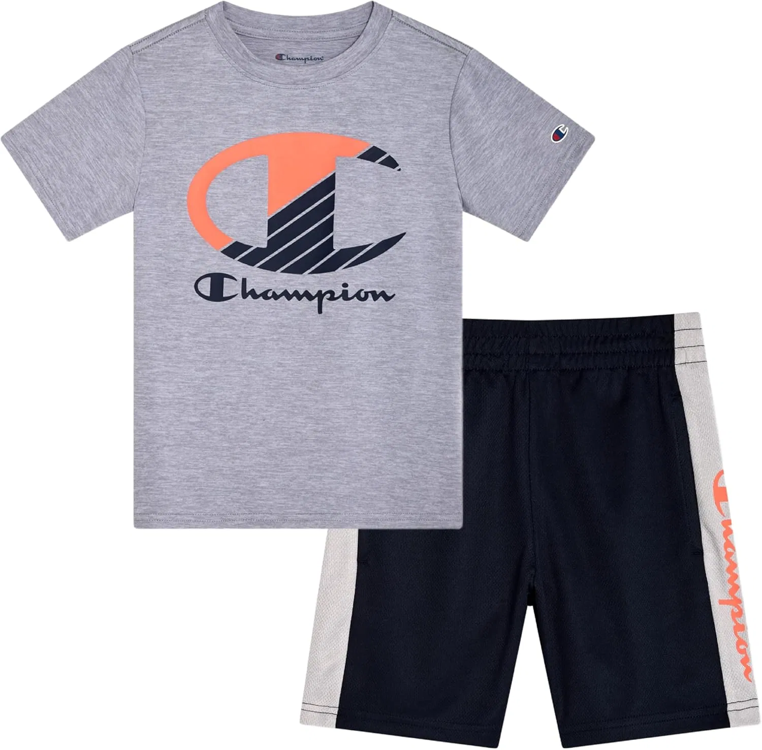 Детский спортивный комплект Champion футболка и шорты, New Navy — фото 2