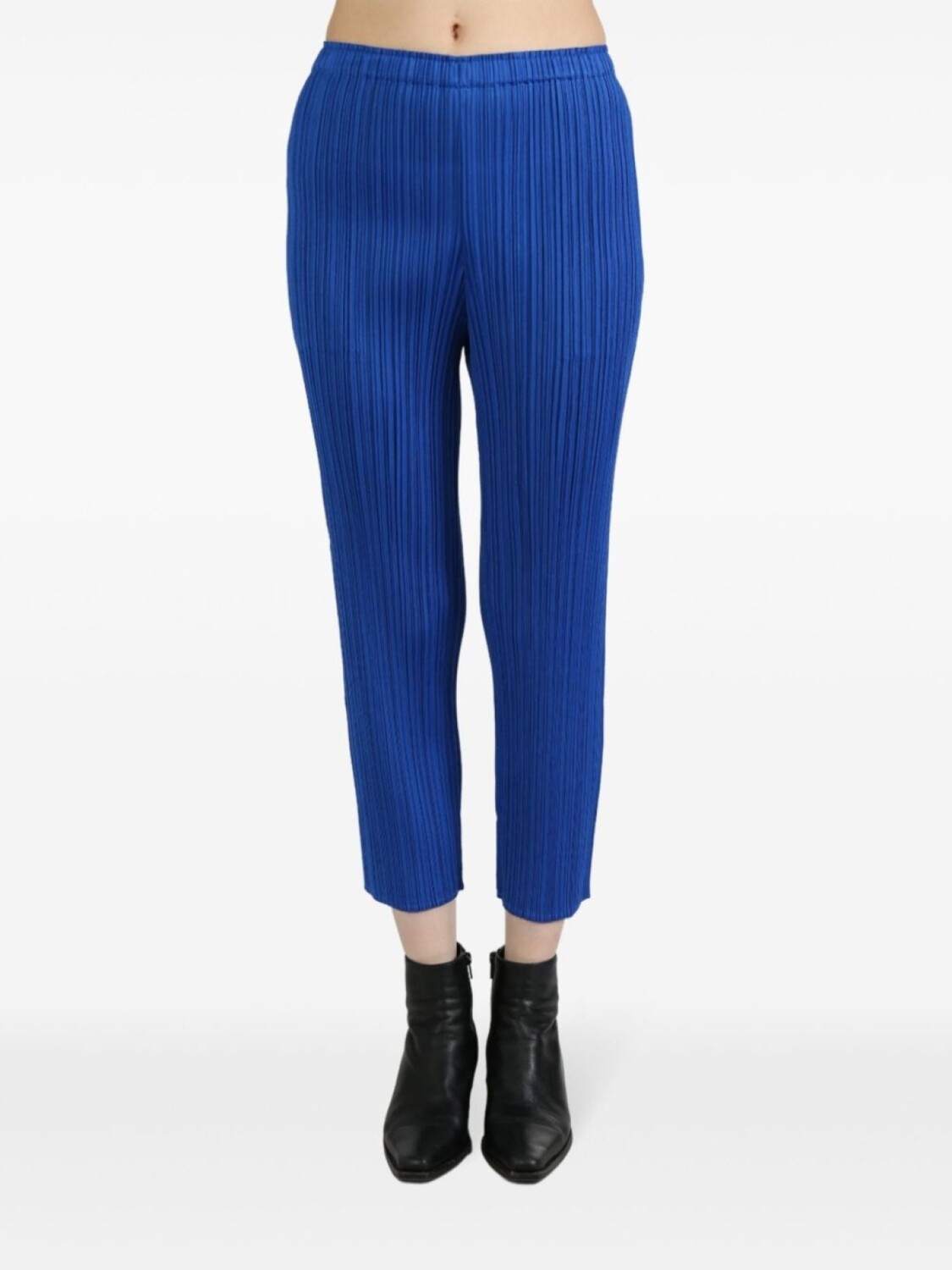 

Октябрь прямые брюки Pleats Please Issey Miyake, черный