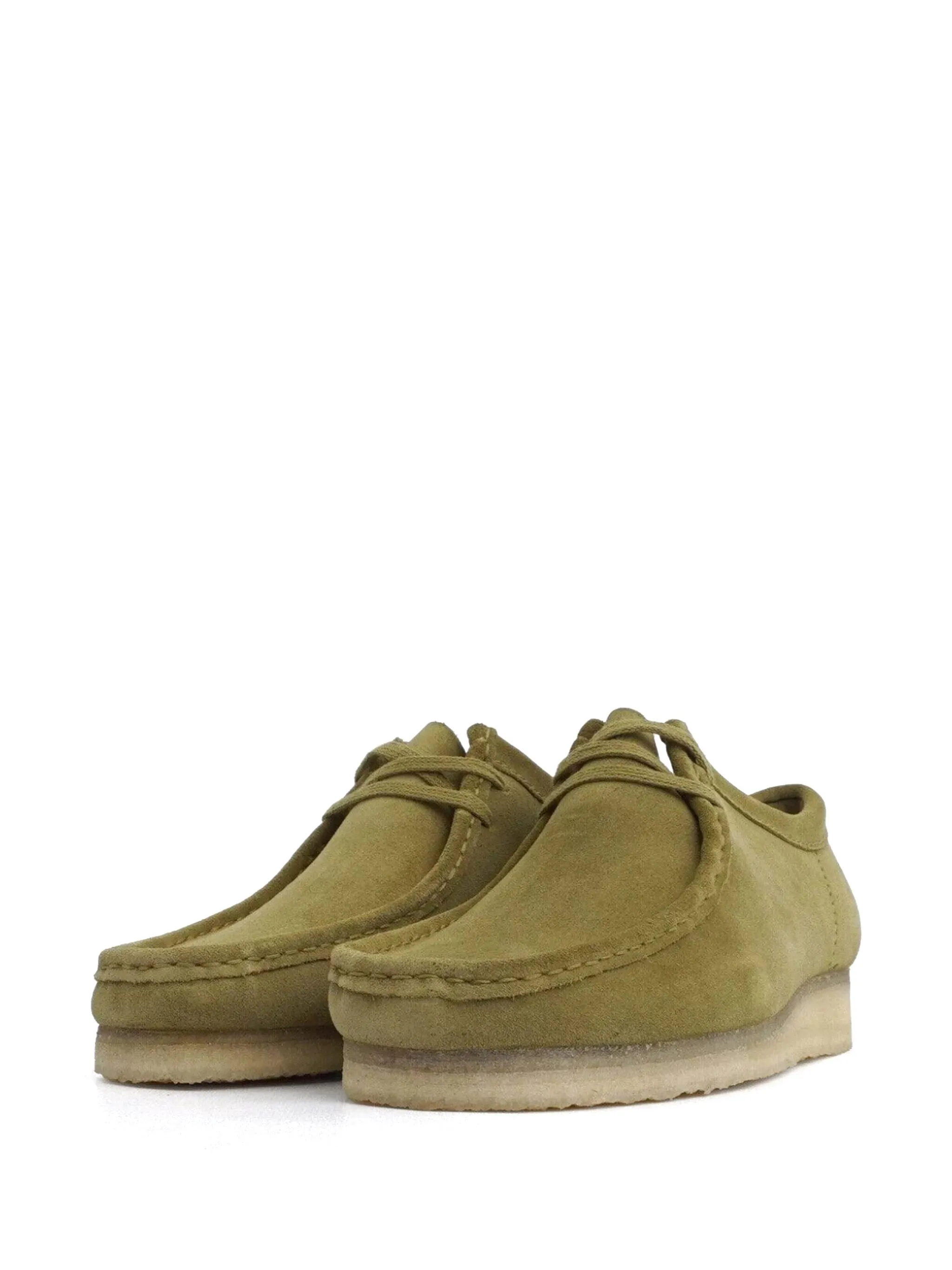 Ботинки дезерты Wallabee Suede Clarks Originals, зеленый — фото 2
