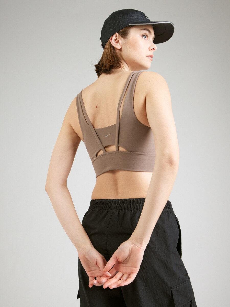 Спортивный бюстгальтер-бралетт NIKE Alate Ellipse, светло-коричневый — фото 3