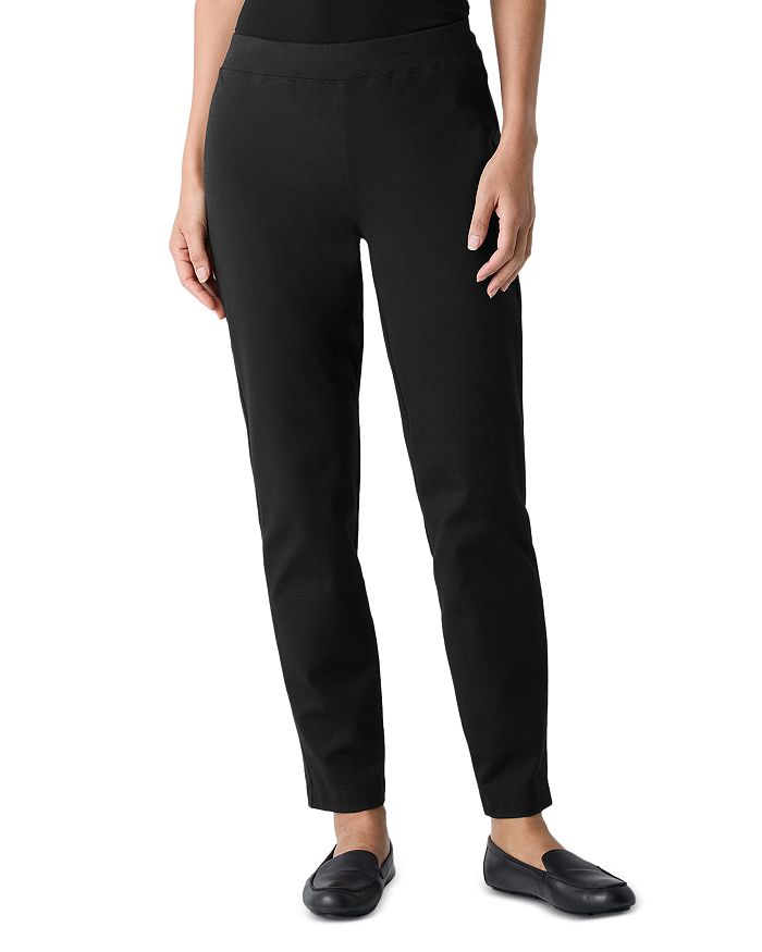 

Узкие брюки с зауженным низом Eileen Fisher, черный