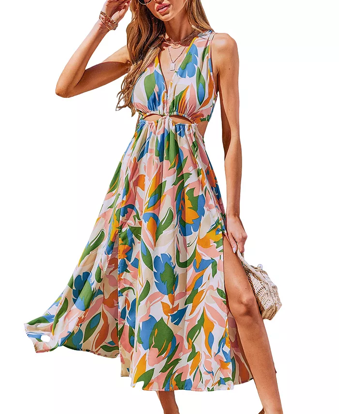 

Женское пляжное платье Artful Breeze Tropical Maxi Cupshe, оранжевый