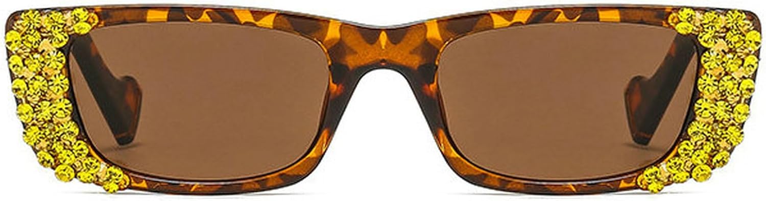 

COTIA Модные квадратные солнцезащитные очки с бриллиантами, стразами и жемчугом для женщин и мужчин, блестящие прямоугольные, стильные, для вечеринок. Солнцезащитные очки для украшения дома, Leopard