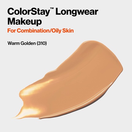 ColorStay Foundation for Oily/Combined Skin 310 Warm Golden SPF15 30 мл Revlon — фото 2