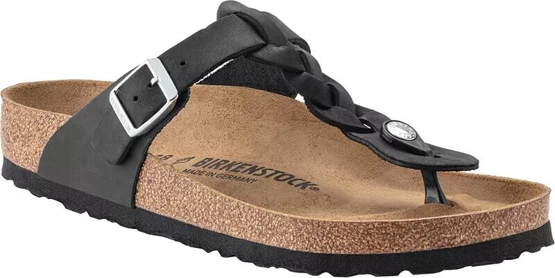 

Плетеные сандалии из промасленной кожи Birkenstock Gizeh, черный, Коричневый, Плетеные сандалии из промасленной кожи Birkenstock Gizeh, черный