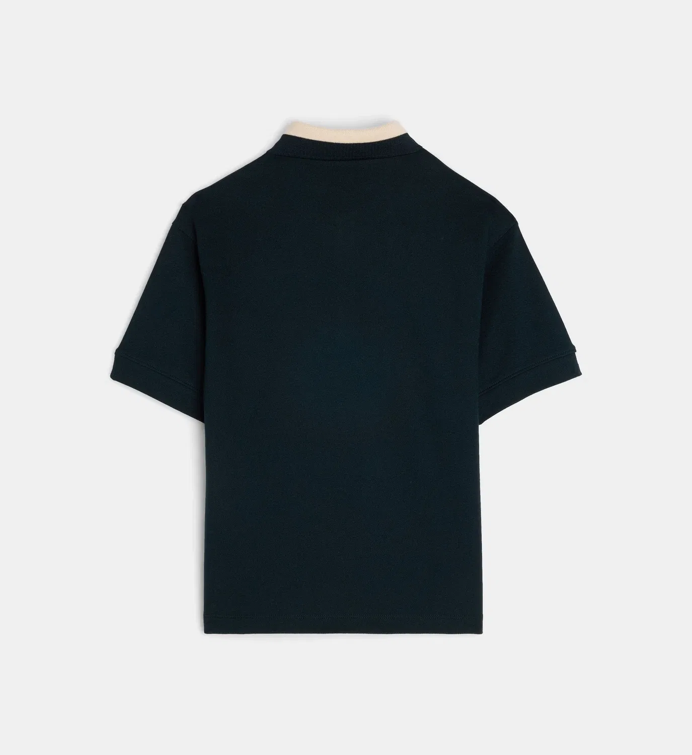 Двухцветное хлопковое поло Emporio Armani Junior, синий — фото 2