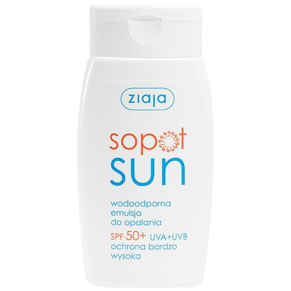 

Водостойкий солнцезащитный лосьон spf50+, 125 мл Ziaja Sopot sun