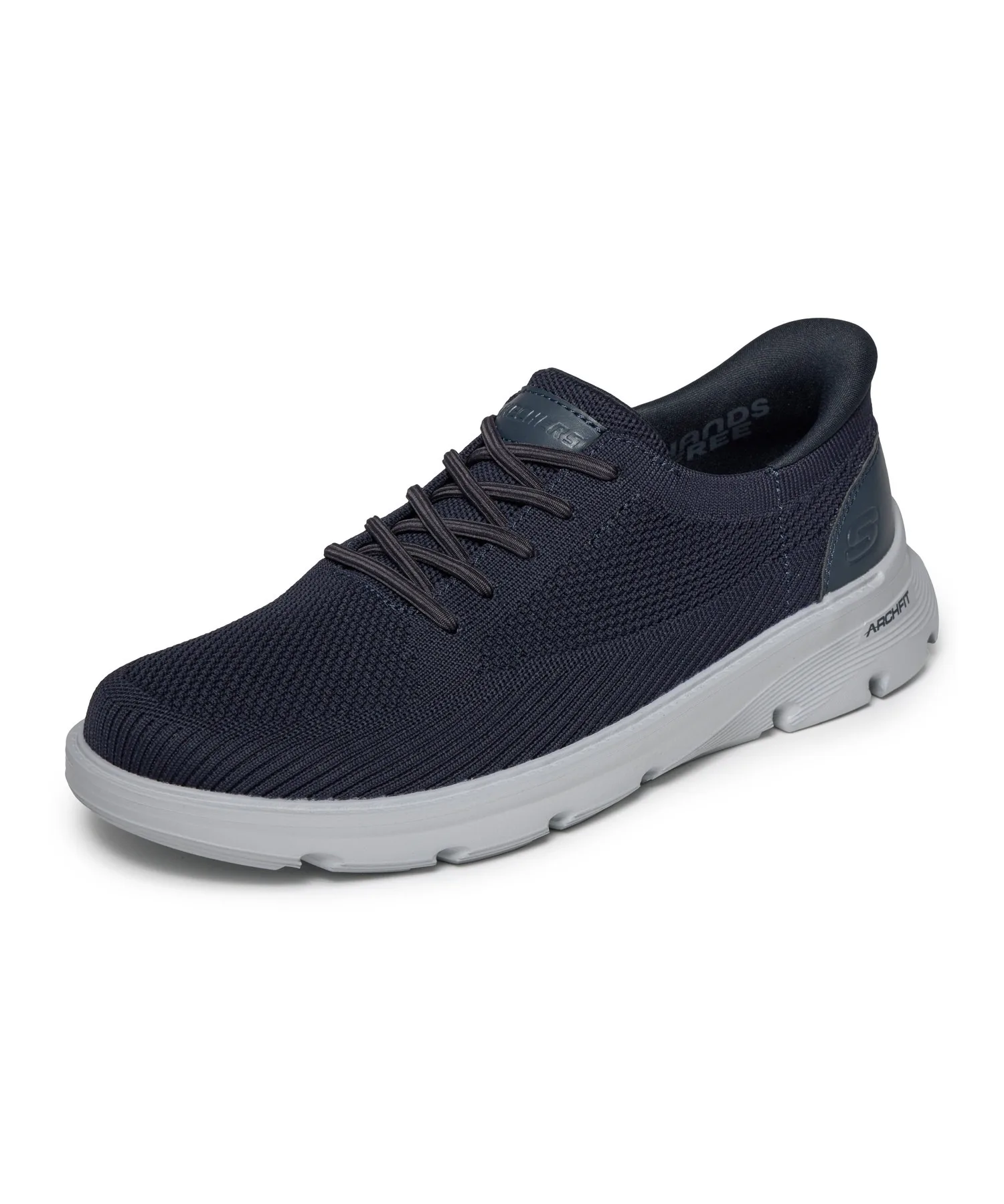 Мужские слипоны без шнуровки Skechers Hands Free Slip-ins Relaxed Fit Arch Fit Galza Octavius индиго