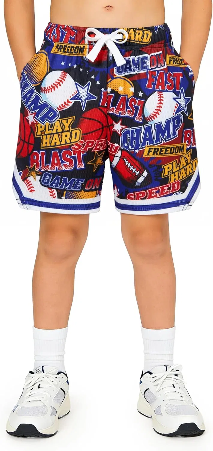 Шорты для мальчиков Athletic Shorts Cozople, принт Balls Game