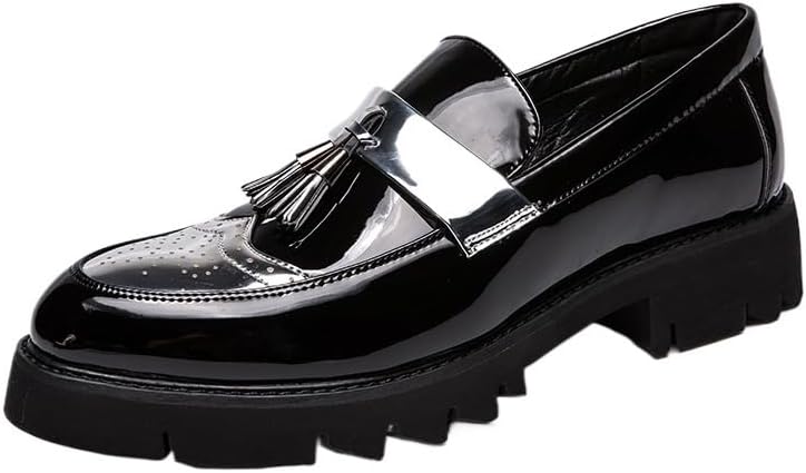 

Мужские кожаные туфли-лоаферы, деловые мокасины, слипоны, повседневные, для вождения, удобные, для вечеринок и свадеб Zestrelax, серебро