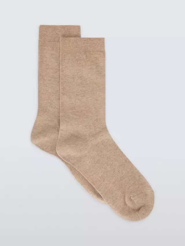 

Носки John Lewis Cotton Cashmere Blend Ankle, цвет caramel