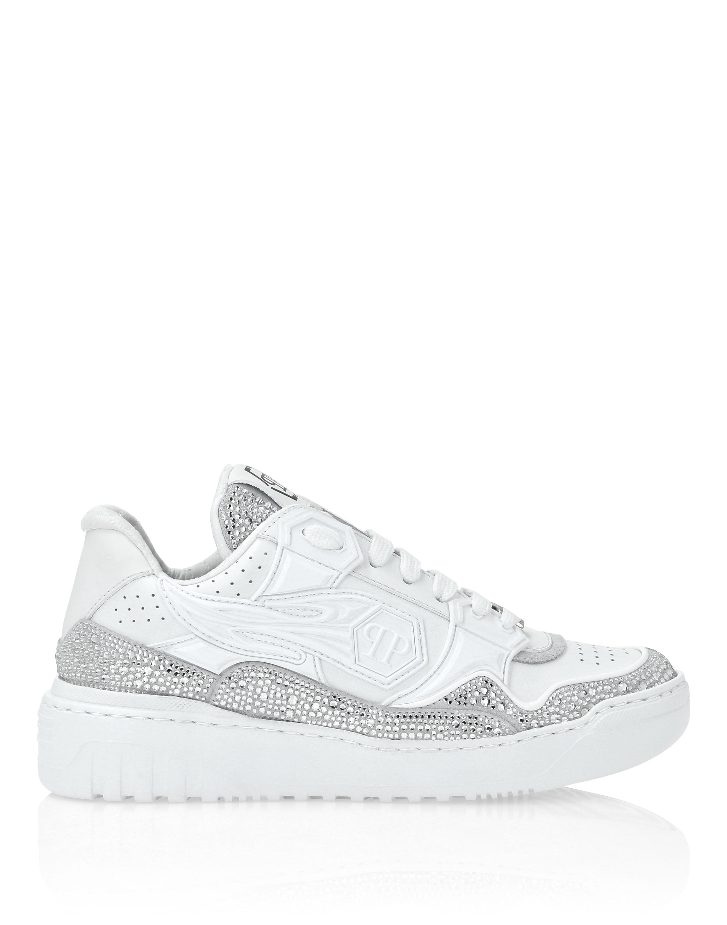 Кожаные низкие кроссовки Moon Walker PHILIPP PLEIN, бежевый — фото 2