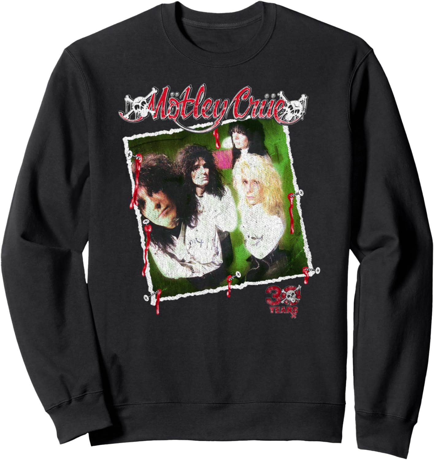 

Ретро-винтажная толстовка с фотографией Dr. Feelgood, посвященная 30-летию группы, черная (black 19-3911tcx) Motley Crue Official, Черный, Ретро-винтажная толстовка с фотографией Dr. Feelgood, посвященная 30-летию группы, черная (black 19-3911tcx) Motley 
