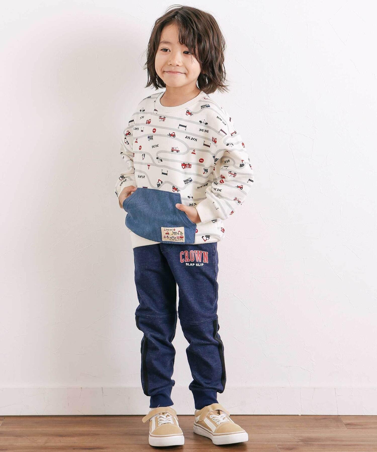 Длинные брюки Switch side line (80~130 см) SLAP SLIP, Navy