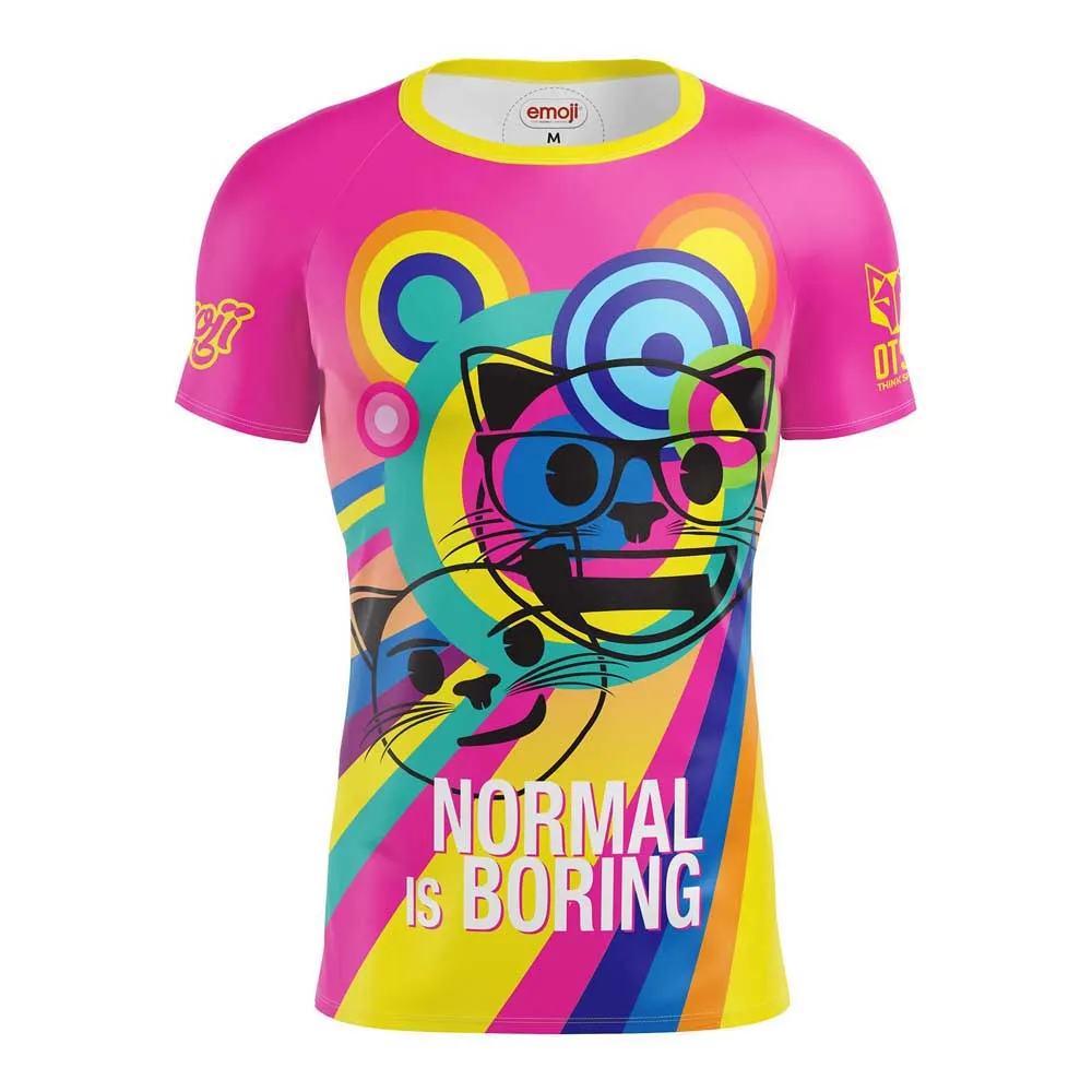 

Футболка с коротким рукавом Otso Emoji Normal Is Boring, мультиколор