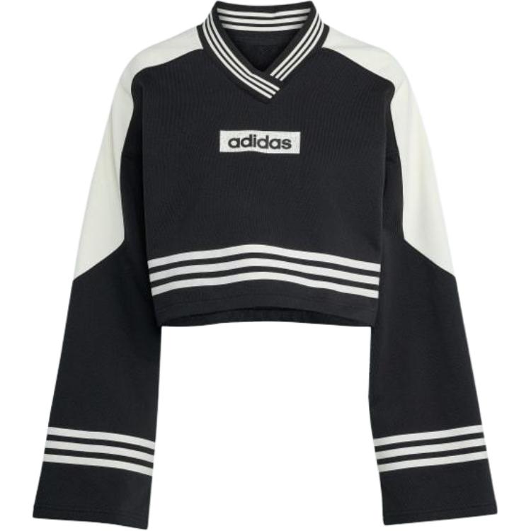 

Adidas цветной укороченный свитшот Adidas Originals, черный