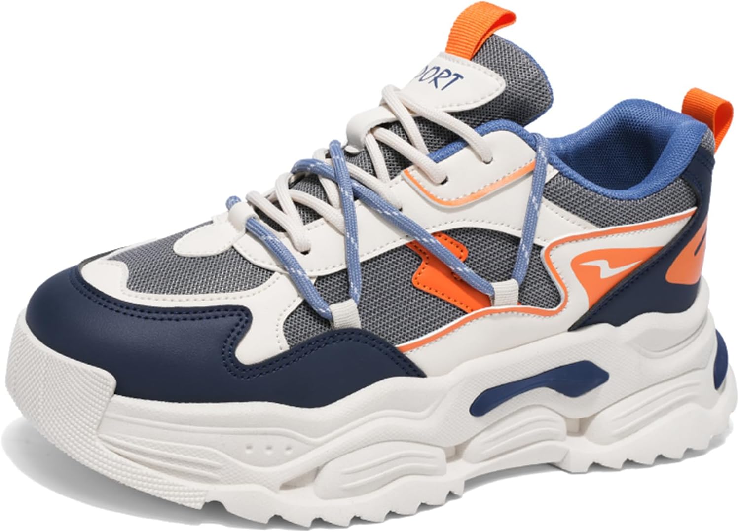 

Мужские модные дышащие кроссовки на платформе с сеткой, для повседневной носки, бега, прогулок, спорта, тренажерного зала и вождения, с противоскользящей подошвой Netehadi, бежевый